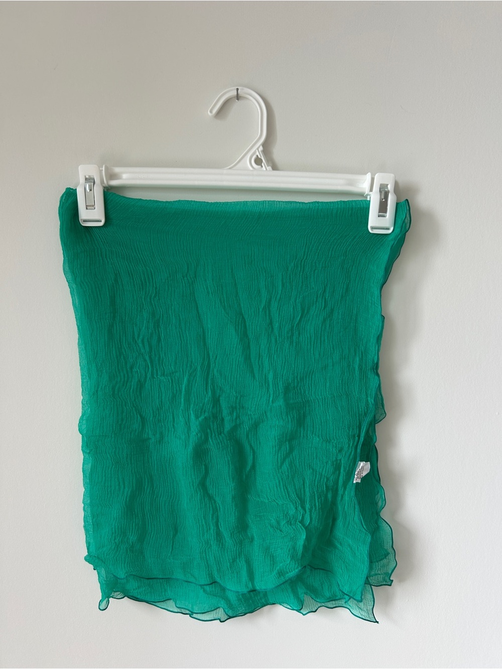 Lightweight Green Chiffon Scarf Wrap